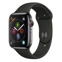 ساعت هوشمند اپل واچ سری 4 مدل 44mm Space Black Stainless alumiuim Case with Black Sport Band